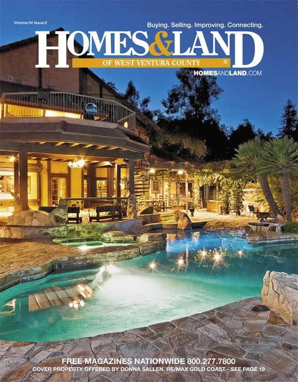 The cover photo used for the West Ventura County Homes and Land Publication.